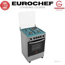 Eurochef Freestanding Gas Cooker 3 Gas Burners + 1 Electric Hot Plate with Electric Oven, Timer & Rotisserie