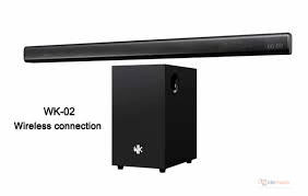 WK-02 Wireless Soundbar – 10000W PMPO Bluetooth Home Theater Soundbar for TV, Music & Home Entertainment