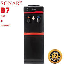 Black Sonar B7 Hot & Normal Water Dispenser | Freestanding Water Cooler