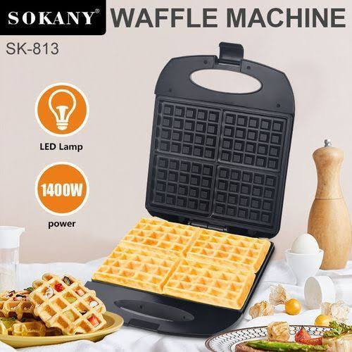 Sokany 4 Slice Waffle Machine – Electric Waffle Maker for Home