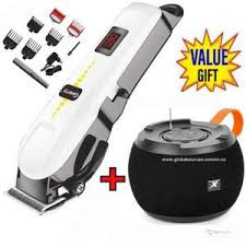 GEEMY 1021 Electric Hair Shaver & Clipper + Free Bluetooth Speaker | Corded Professional Grooming Machine