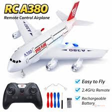 Remote Control RC Airbus A380 Aircraft Model – Realistic Flying Toy Plane for Kids, Beginners & Aviation Enthusiasts