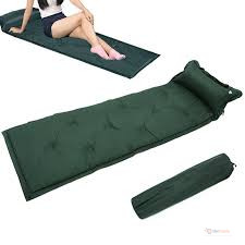 Single Self-Inflating Camping Sleeping Mat with Built-in Pillow – Portable Outdoor Sleeping Pad for Camping, Hiking & Travel