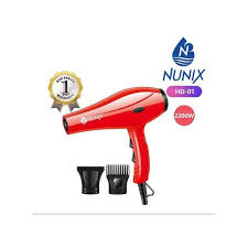 Nunix HD-01 Professional Hair Blow Dryer 2200W – 2 Speed & 4 Heat Settings with Cold Air for Home & Salon Use