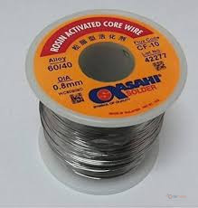 Asahi 1.0mm Rosin Core Solder Wire 200g – Activated Core Soldering Wire for Electronics, Electrical Repairs & DIY Work
