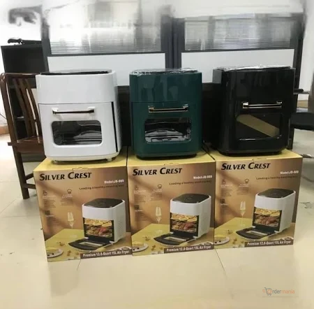 Silver Crest 15L Air Fryer Oven – Large Capacity Electric Air Fryer for Crispy, Convenient Cooking