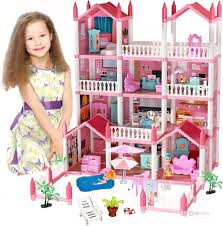 4 Story Doll House – Multi-Level Pretend Play Dollhouse for Kids, Imaginative Role Play, Storytelling & Creative Fun