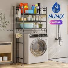 Executive Washing Machine Organizer Rack – Multi-Tier Storage Shelf for Laundry Room, Bathroom, Detergents, Towels & Toiletries