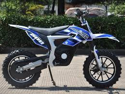 Electro 810 Electric Dirt Bike – Blue & White Off-Road Motorcycle for Kids Aged 5–13 Years