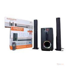 Globalstar V527 2.1CH Tall Boy Subwoofer Speaker System – Bluetooth, USB and FM Radio | OrderMania Kenya
