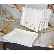 Ceramic Fancy Shapely Side Plates – Stylish Ceramic Plates for Snacks, Desserts, Bread, Side Dishes & Everyday Dining