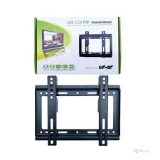 Rashnik TV Wall Mount Stand 14–42 Inch – Black Adjustable TV Bracket for Secure Space-Saving Home Installation