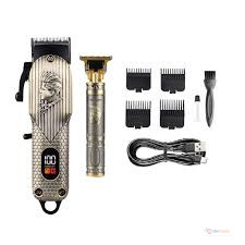 Electric 2-in-1 Cordless Shaver & Hair Trimmer Rechargeable Grooming Machine for Men, Beard and Hair Cutting