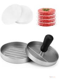 Burger Press Maker – Manual Hamburger Patty Mould for Homemade Beef Burgers, Chicken Patties & BBQ Cooking