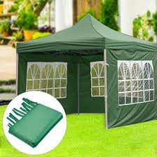 3m x 3m Pop Up Gazebo Canopy Tent with 3 Window Side Walls
