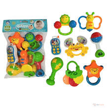 Baby Rattles & Teethers Set – Sensory Baby Toys for Grasping, Shaking, Teething & Everyday Play