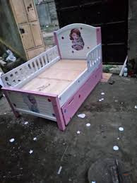3×6 Kids Baby Cot Bed with Underbed Cabinet – Space-Saving Bed