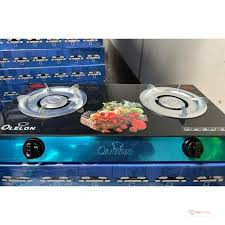 Olelon 2 Burner Glass Top Cooker – Compact Tabletop Gas Stove for Home, Office & Travel