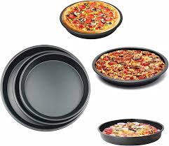 3-in-1 Round Nonstick Pizza Pans – Multi-Purpose Baking Pans for Homemade Pizza