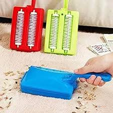 Double Roller Carpet Cleaning Brush – Handheld Dust & Crumb Removal Cleaner for Sofas, Car Seats, Carpets & Table Linen