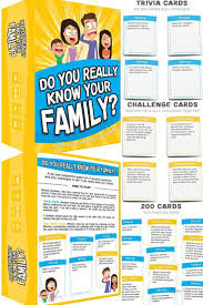 Do You Really Know Your Family? Card Game – Fun Family Trivia & Challenge Game for Kids, Teens & Adults