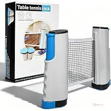 Table Tennis Rack Net – Expandable Over 5 Feet Portable Ping Pong Net for Home, Office & Any Table