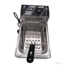 Nunix 6L Commercial Single Stainless Steel Deep Fryer – Electric Deep Frying Machine for Restaurants, Hotels & Food Businesses