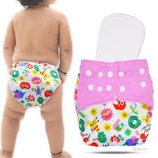 3 Inserts Washable Reusable Adjustable Baby Diapers – Reusable Cloth Nappies for Babies, Adjustable Fit & Everyday Use