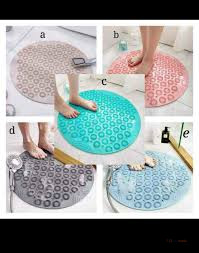 Round Anti-Slip Bathroom Mat – Non-Slip Safety Bath Mat, Anti-Skid Shower Floor Mat for Bathroom, Tub & Wet Areas