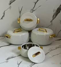 4pcs Smart Pot Insulated Hotpots – 1500ml, 2000ml, 3000ml & 3500ml