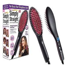 Simply Ceramic Hair Straightening Brush for Smooth, Straight & Frizz-Controlled Hair Styling at Home