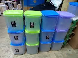 3PC Stackable Storage Containers for Kitchen Pantry Snacks & Dry Foods