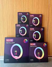 RGB Ring Light 13 inch+ Stand – Adjustable LED Lighting for TikTok, YouTube, Makeup, Photography, Live Streaming & Videos