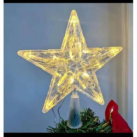 Christmas Star Electric Decoration – Illuminated Festive Star Light for Christmas Tree, Home & Holiday Décor