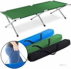 Foldable Camping Bed Supports Up to 180kg – Portable Outdoor Cot