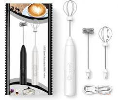 3-Speed Wireless Milk Frother, Coffee Mixer & Egg Beater