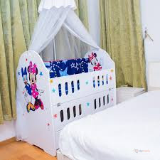 Newborn Baby Cot Bed with Chest of Drawers & Wooden Wardrobe