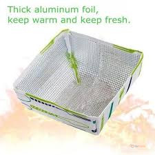 Reusable Food Cover Aluminum Foil Thermo-Lining – Insulated Food Cover for Keeping Meals Warm & Fresh