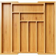Wooden Expandable Cutlery Tray 43×50cm – Kitchen Utensil Organizer