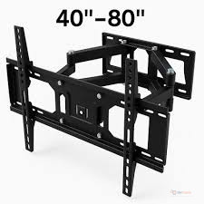40–80 Inch Rotating Swivel & Tilt TV Wall Mount Bracket – Heavy-Duty TV Wall Mount for 43, 50, 55, 60, 65, 70, 75 & 80 Inch TVs
