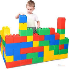 130 Pieces Kids Building Blocks – Creative Construction Toy Set for Children, Building, Stacking & Imaginative Play