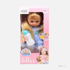 Talking & Blinking Baby Doll with Feeding Bottle – Interactive Pretend Play Toy for Kids