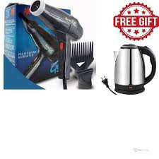 GEK Super 3000 Professional Hair Dryer + FREE Kettle
