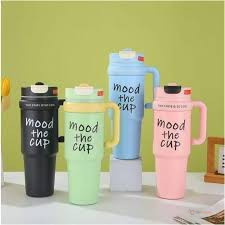 Mood The Cup Tumbler with Handle – Reusable Travel Coffee Cup