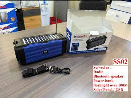 ElectroMate Solar Flashlight Wireless Robot Speaker – Portable Speaker