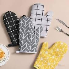 Heat Resistant Insulated Oven Gloves Mittens for Kitchen Cooking