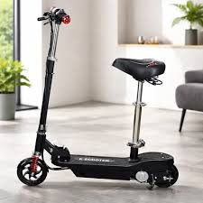 E-Scooter Electric Scooter with Seat – Seated Battery-Powered Scooter for Kids Age 8+, Teenagers & Adults