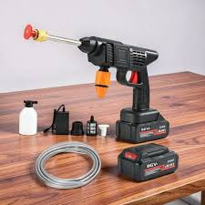 96V Rechargeable Jet Spray Gun Cordless Car Washer with Battery Kit