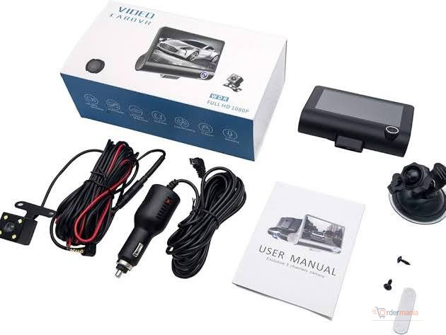 Dash Cam XH202-4 3-Lens Non-Touch Screen Car DVR Camera