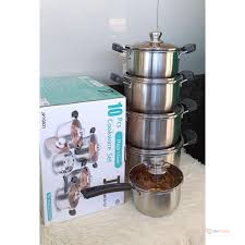 James Pot 10pc Stainless Steel Cookware Set – Induction Enabled